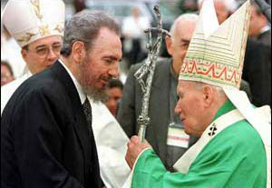 Juan PabloII Y Fidel