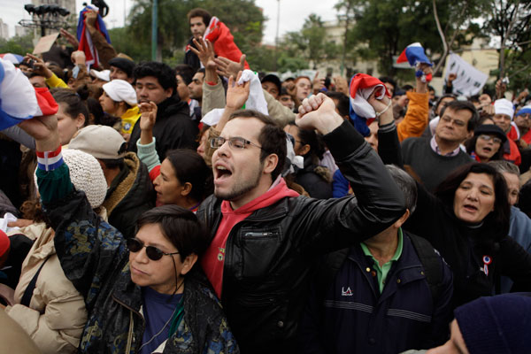 Protestas en Paraguay