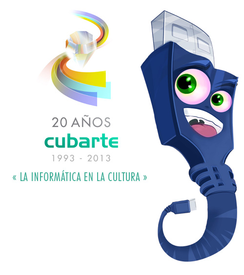 Cubarte, logotipo, 20 años