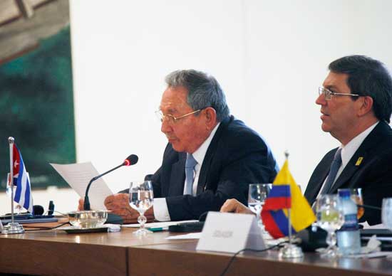 Raúl Castro en Cumbre CELAC + China