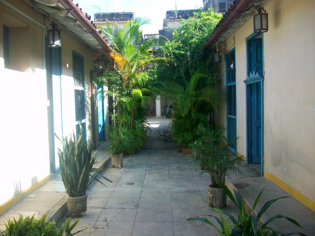 Patio interior de la casa de Milanés