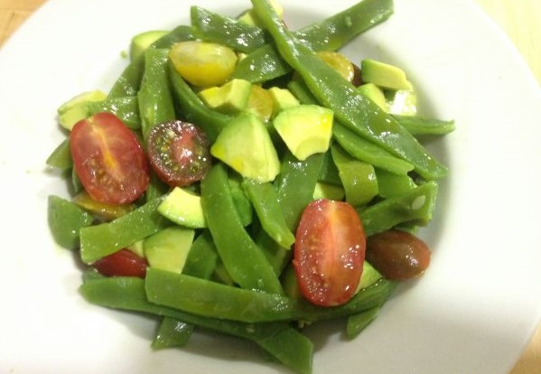 Ensalada de habichuela y aguacate