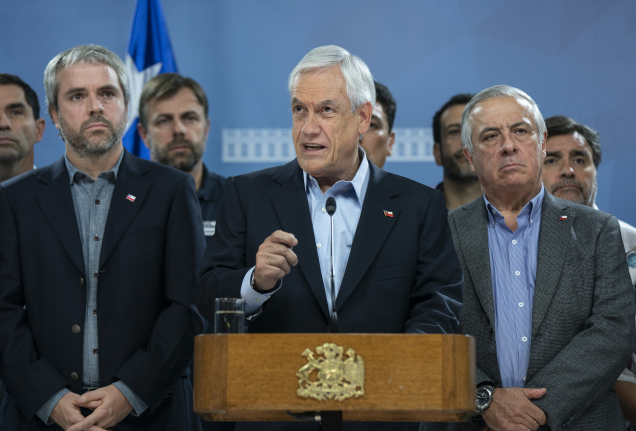 Sebastian Piñera gabinete de prensa coronavirus