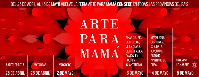 Cartel Feria Arte para Mamá