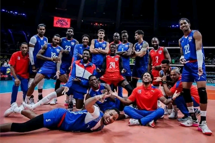 Cuba Vs Qatar preolimpico de voleibol