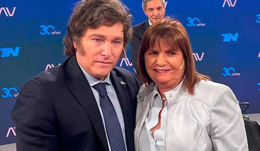 Milei presidente de Argentina y Patricia Bullrich