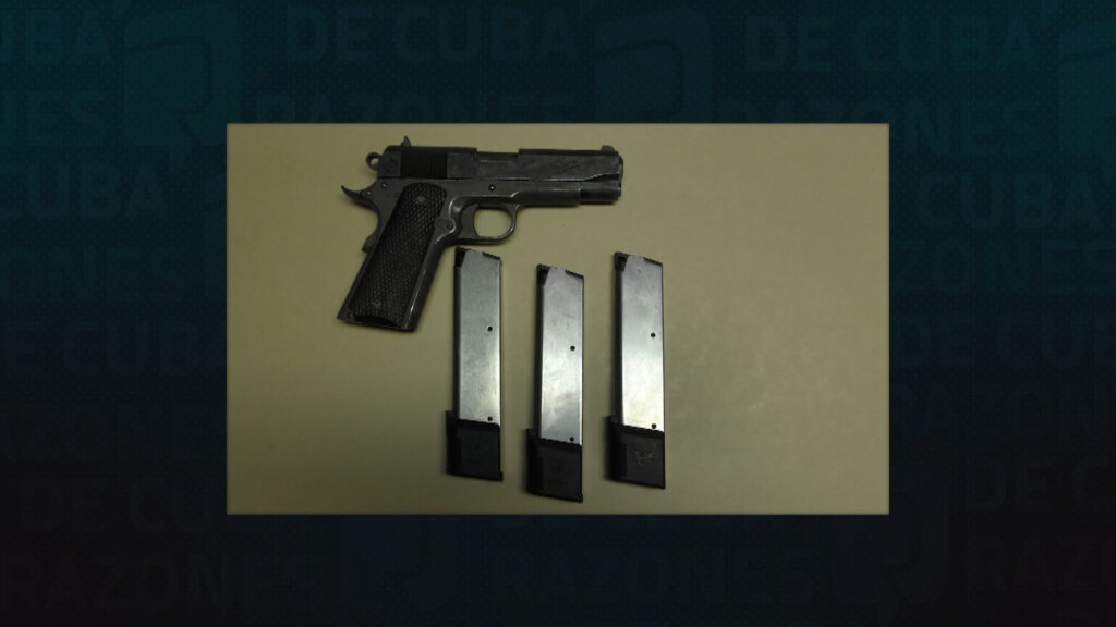 Armas ocupadas durante la detenición