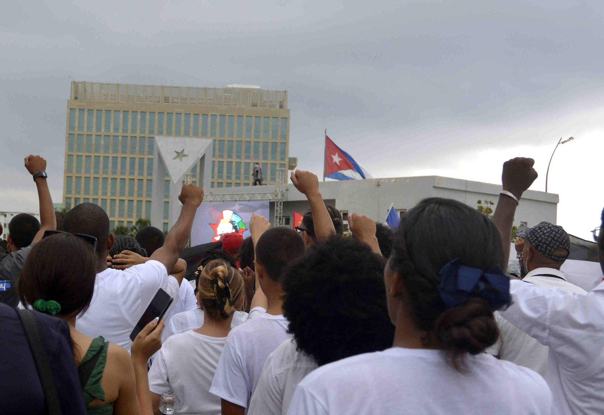 La Habana marcha en solidaridad con Palestina. 