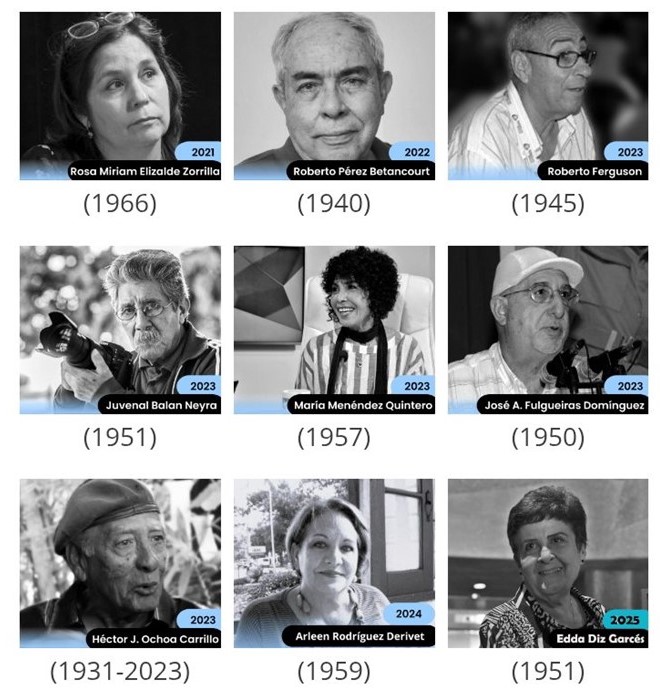 7 Rostros del Premio Nacional de Periodismo José Martí