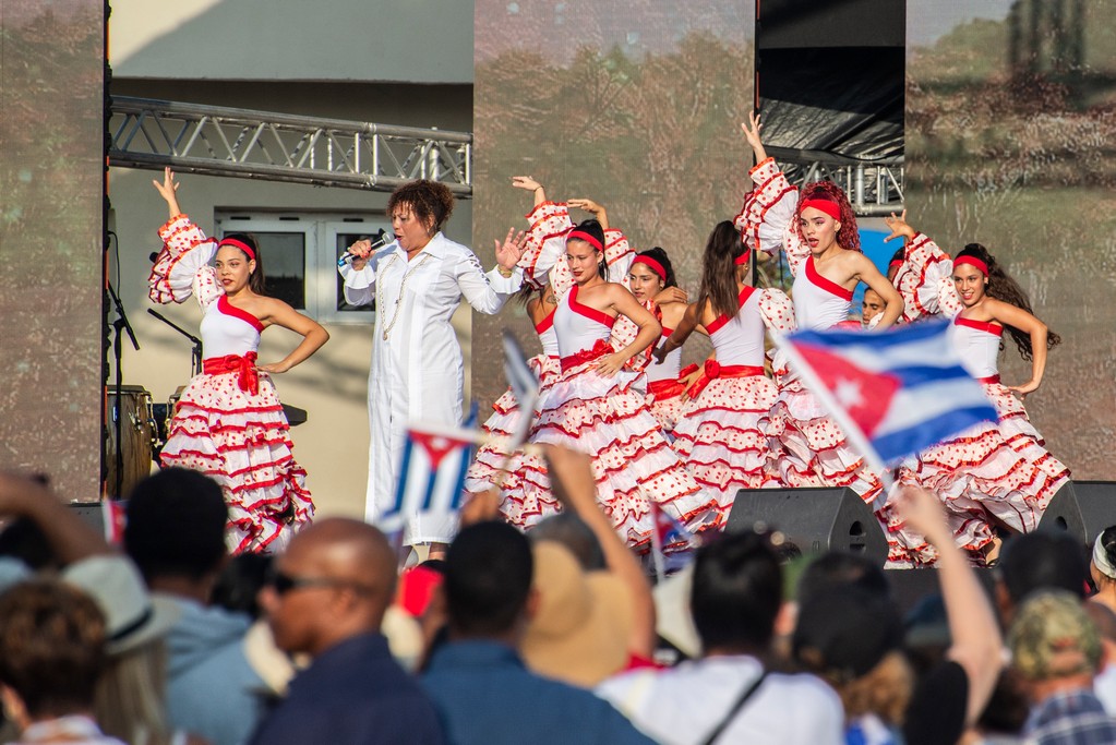 Desfile por el primero de mayo en La Habana