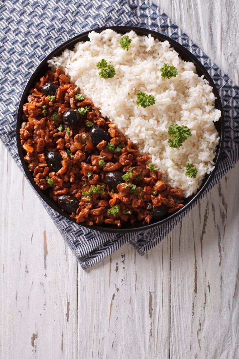 Arroz con picadillo